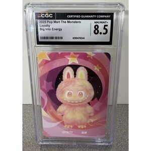2025 Pop Mart The Monsters Loyalty Big Into Energy CGC 8.5 Nm/Mt+